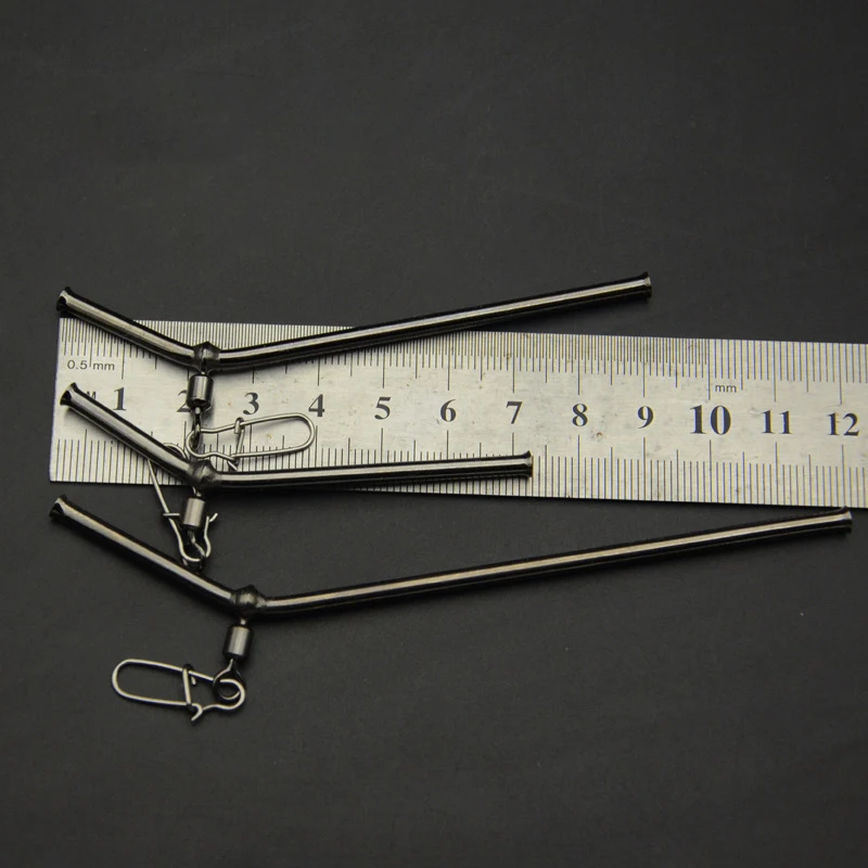 رائجة البيع 5 قطعة موصلات توازن الصيد 5/7/9/12 سنتيمتر نمط صغير النحاس أنبوب الصيد معالجة المغذية بوم الأسماك اكسسوارات #2