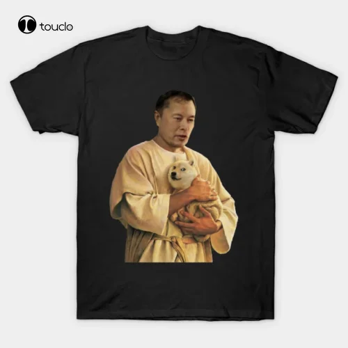 Elon Doge Elon Musk Doge Dog Meme Funny Mashup Gift Black T-Shirt S-3Xl Tee Shirt