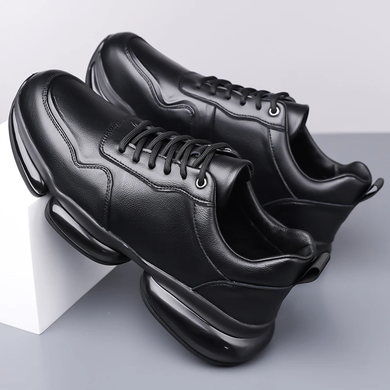 

Men New Sports Comfort Board Shoe Series with Height Increasing Shock Absorption Anti Slip High-end Feeling Breathable Dad Shoes