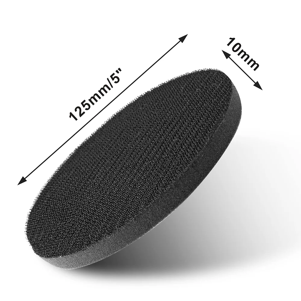 5 Inch Hook and Loop Soft Sponge Cushion Buffer Pad 1 Pcs Foam Sponge Buffer Backing Pad Soft Density for Polishing and Buffing