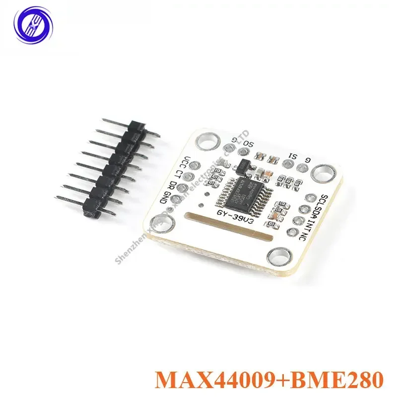 1Pcs GY-39 MAX44009 BME280 Pressure Sensor Temperature Humidity Atmospheric Light Intensity Environmental Sensor Module