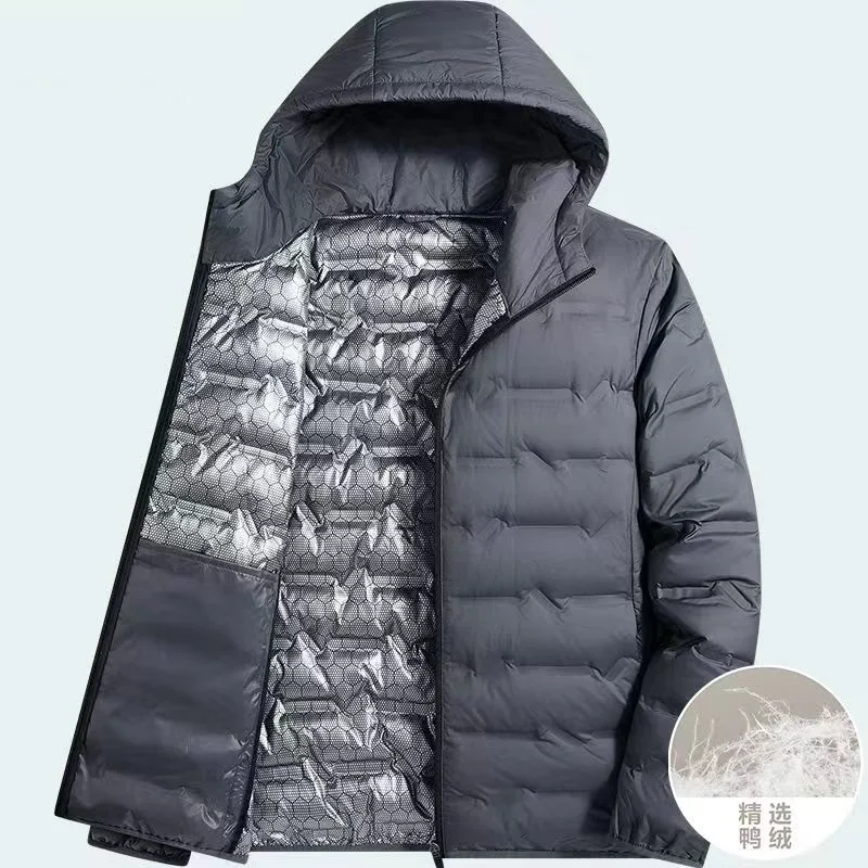 BATMO 2023 New Arrival Winter 85% White Duck Down hooded Jackets Men,Mens Warm Thick Coat, Y5831