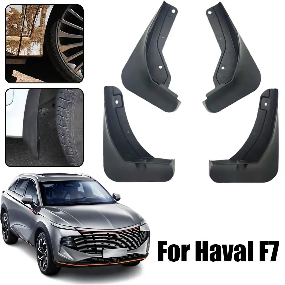 For Haval F7 2025 Mud Flap Mudflap Front Rear Anti-splash 4 Splash Guard Mudguards Special Pieces Accessories B1m8