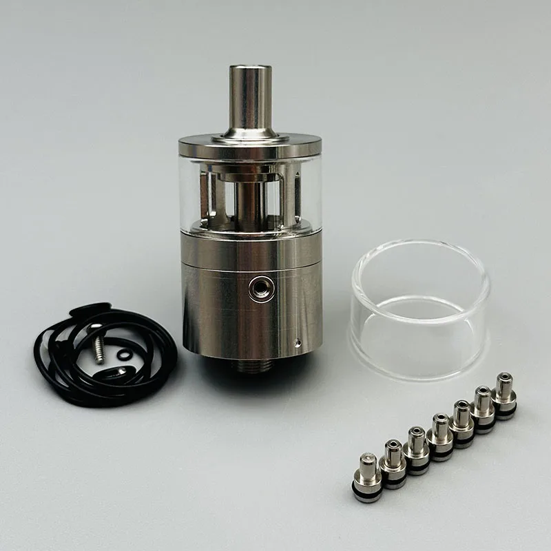Vape Style Picatiny MTL RTA 22 مللي متر قطر 316ss + زجاج 3 مللي مع 0.8/0.9/1.0/1.4 مللي متر/دبابيس محظورة خزان قابل لإعادة البناء رذاذ Vape