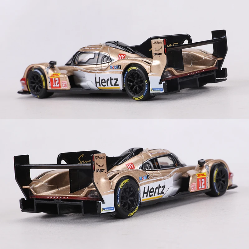 Burago 1:43 Porsche 963 Le Mans 24-hour Race Car Alloy Model Car view 4