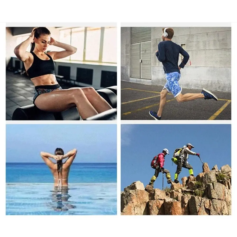 Portable Mini Quick Dry Fitness Cool Towel Silica Gel Microfiber Sports Quick Dry Cool Towel Towel Silicone Bag Sports