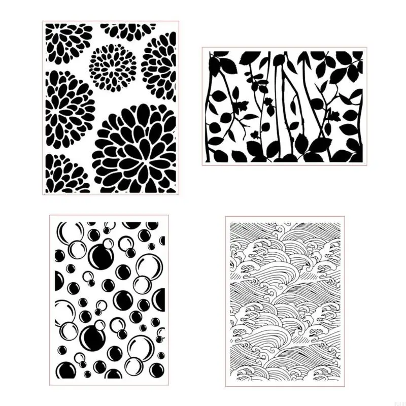 

J2HB Flower Embossing Templates Floral Embossing Folder Embossing Stencils for Card Making DIY Scrapbooking Album Paper Craft