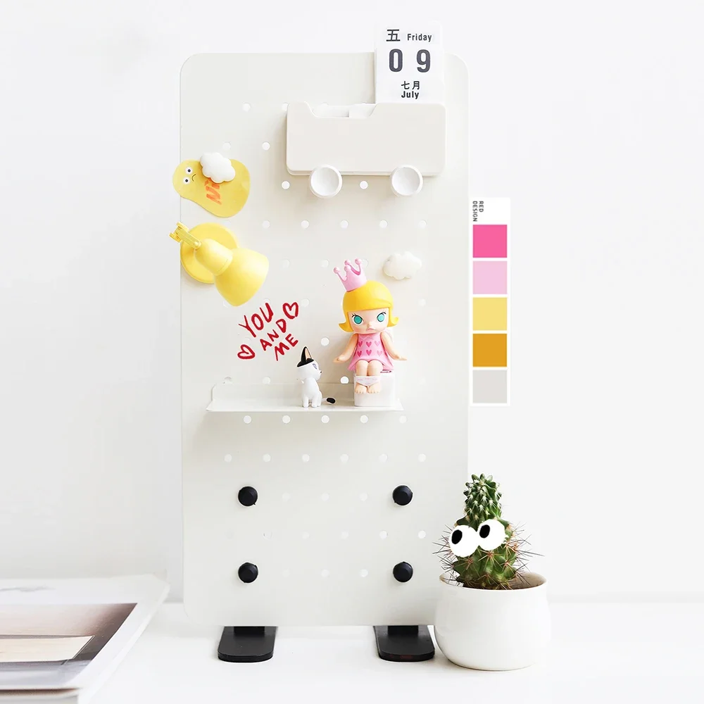 office-stationery-floating-storage-shelf-metal-pegboard-desk-organizer-0