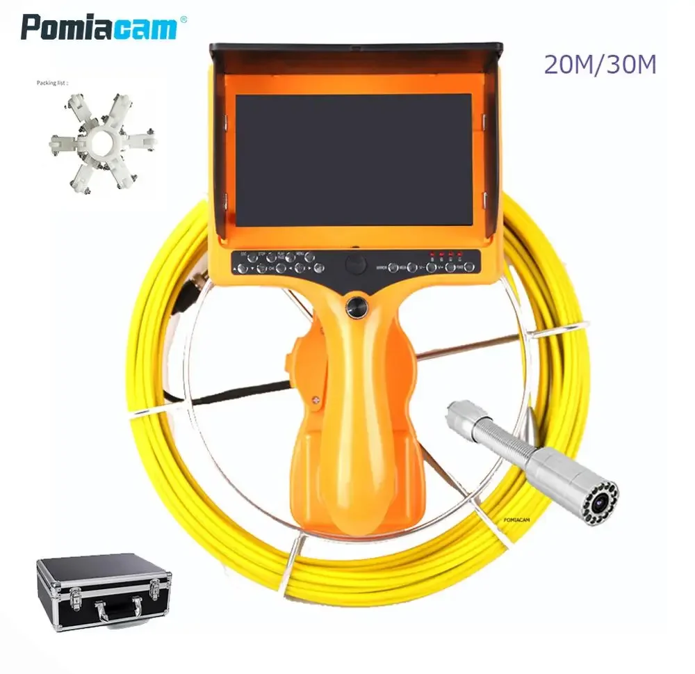 

Sewer Pipe Inspection Camera Pipe Camera Endoscope 23mm Camera CR110-7DH with DVR with 20M Cable with Counter 1000TVL