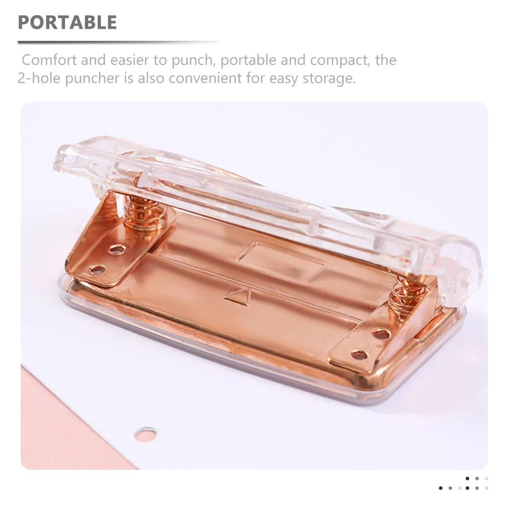 2 قطعة 2 الناخس ل A5 ورقة الثقيلة المعادن ورقة ثقب أداة تخريم المحمولة المدمجة تصميم اثنين ثقب لكمة مجلد الملفات المنظم