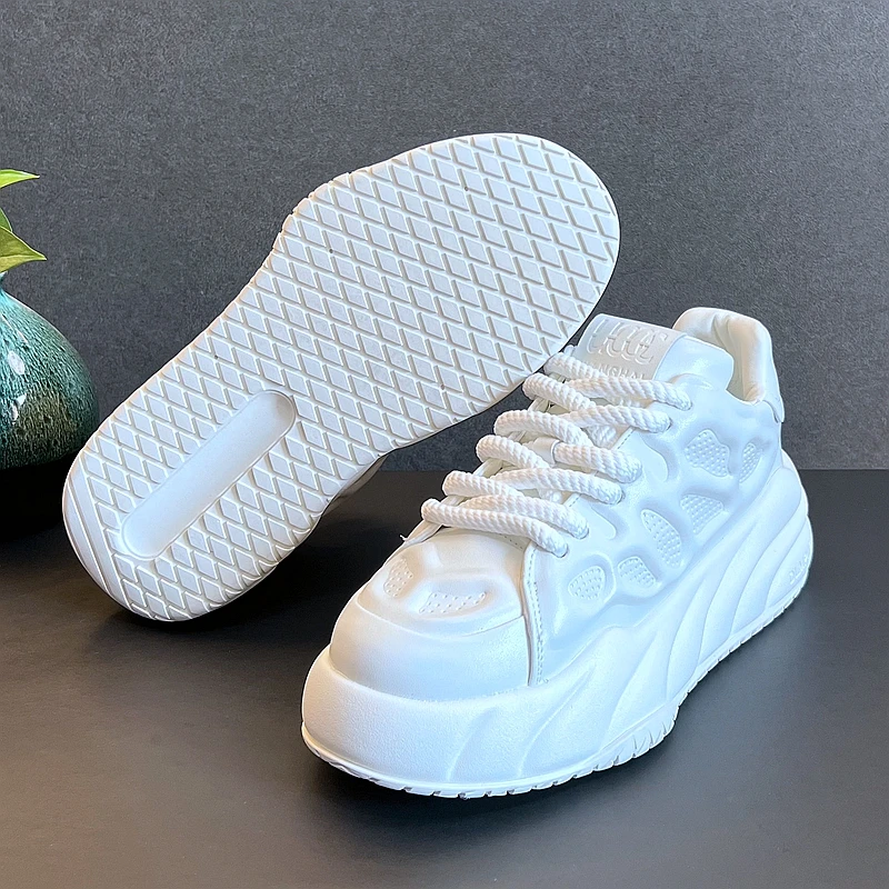 New Arrival Men Fashion Casual Dad Shoes Spring Autumn Korea Style Luxury Designer Youth Trending Popular Mesh Chunky Sneakers