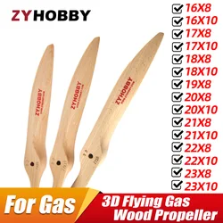 Hocheffizienter Holzpropeller 3D Flying RC Gasflugzeug Helices 16x8 16x10 17x8 17x10 18x8 18x10 19X8 19X10 20X8 20X10 23x8