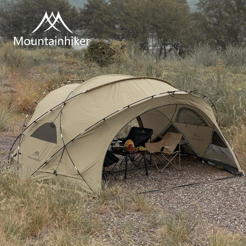 Mounthiker-オックスフォードの防雨半球ドームテント,半円形トンネル