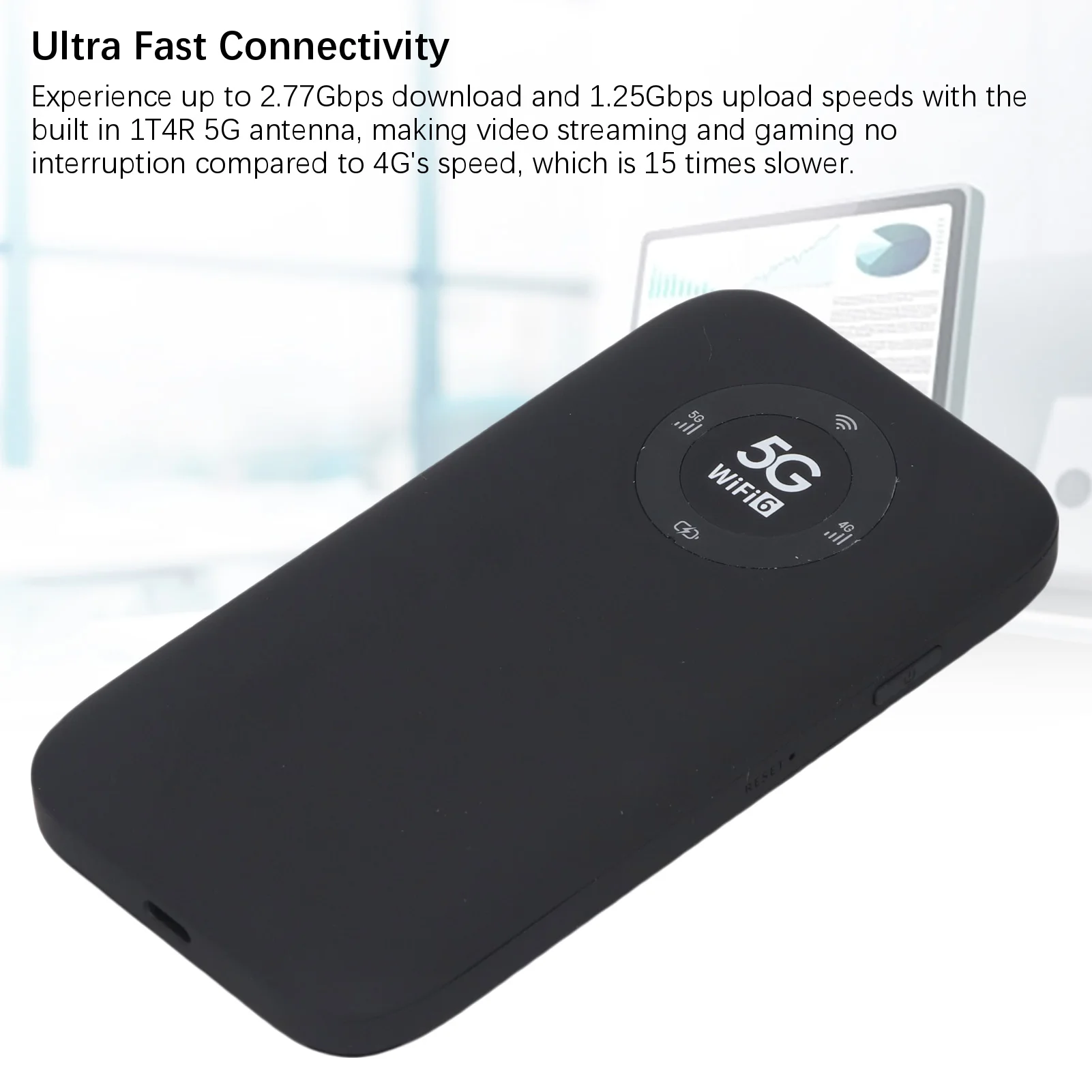 เราเตอร์ไร้สายแบบพกพา รองรับผู้ใช้ 16 คน ไวไฟมือถือ ฮอตสปอต 2.4GHz 5.8GHz ดูอัลแบนด์ ไฟ LED กันน้ำระดับ IP67 ความเร็วสูงพิเศษ 5G สำหรับการเดินทาง