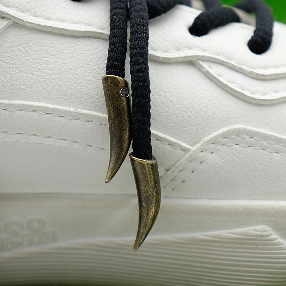 

4pcs Cow Horn Metal Shoelace Tips Buckles Ends for Shoe Laces Cord Repair Canvas Shoes Sneakers Accessories