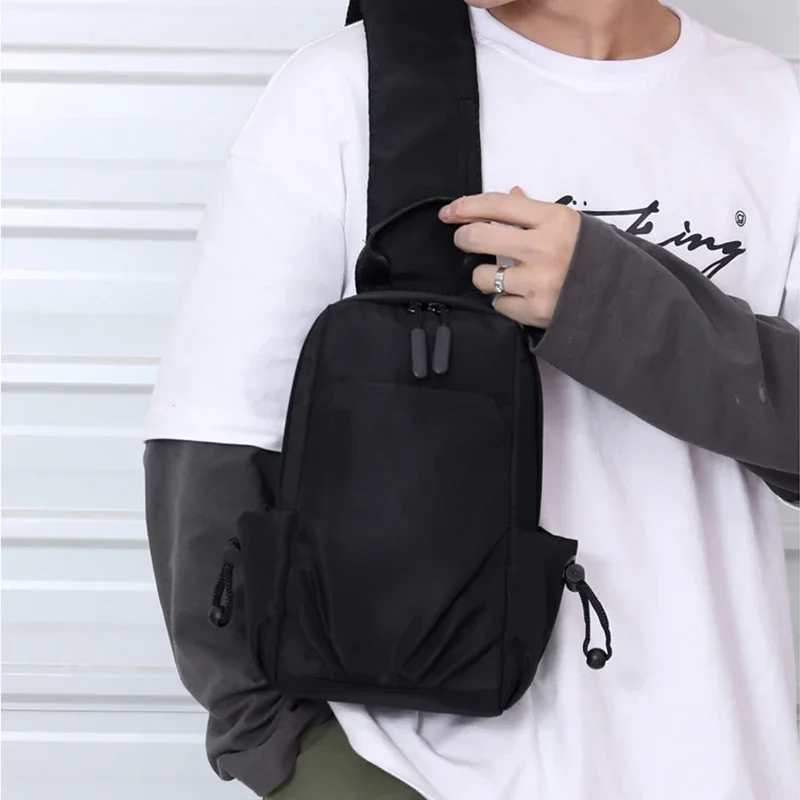 Multiuso homens sacos de ombro náilon à prova dnylon água viagem sling saco crossbody masculino moda ao ar livre peito saco do mensageiro diário bolsas