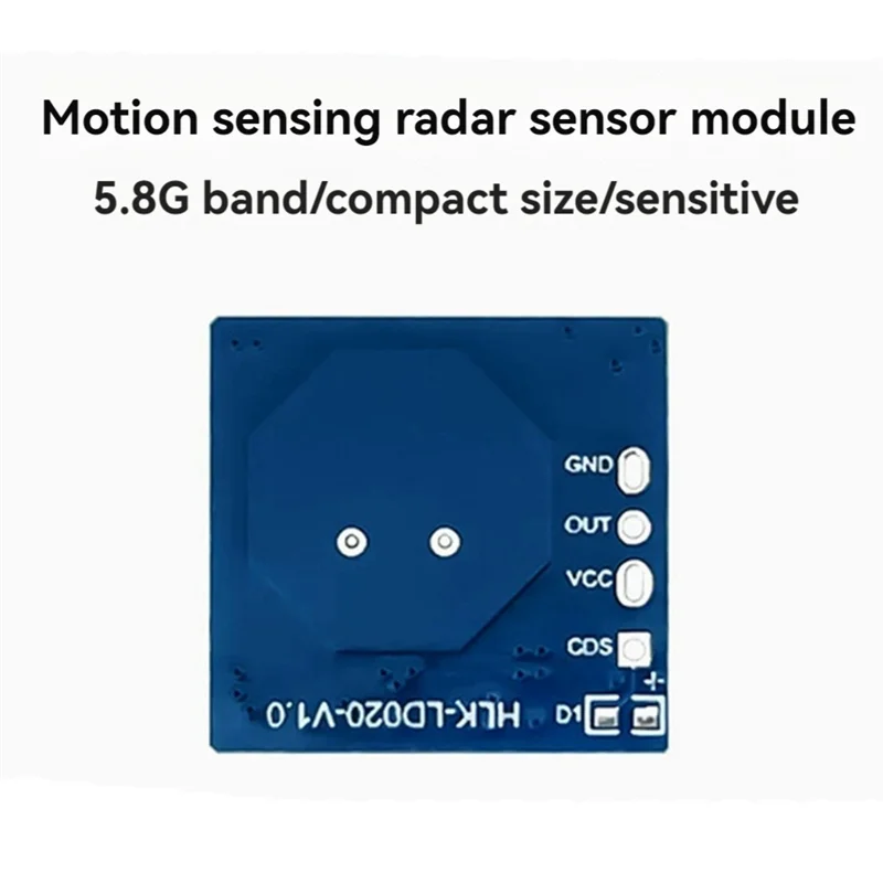 AS95-LD020 Modulo sensore radar di presenza umana 5.8G Sensore radar ad alta sensibilità di dimensioni ultra-piccole