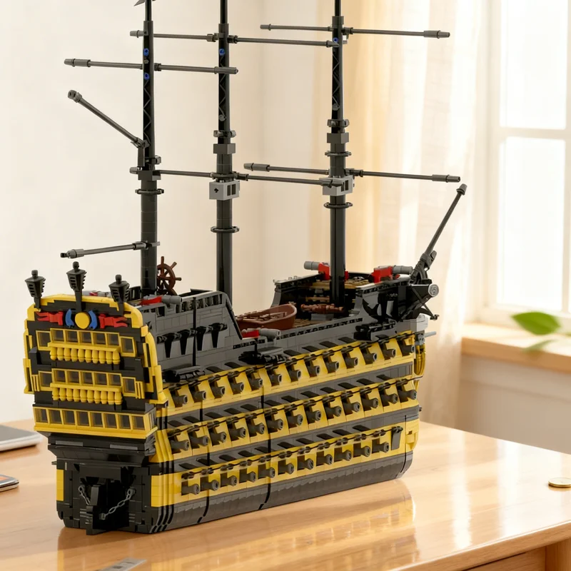 

6107 деталей MOC TPS HMS Endeavour Пираты Карибского моря Дисней, модель-конструктор, рождественский подарок, игрушка, идея для сборки