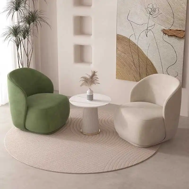 

Nordic single sofa sitting area reception negotiation sofa chair combination beauty salon Internet celebrity leisure