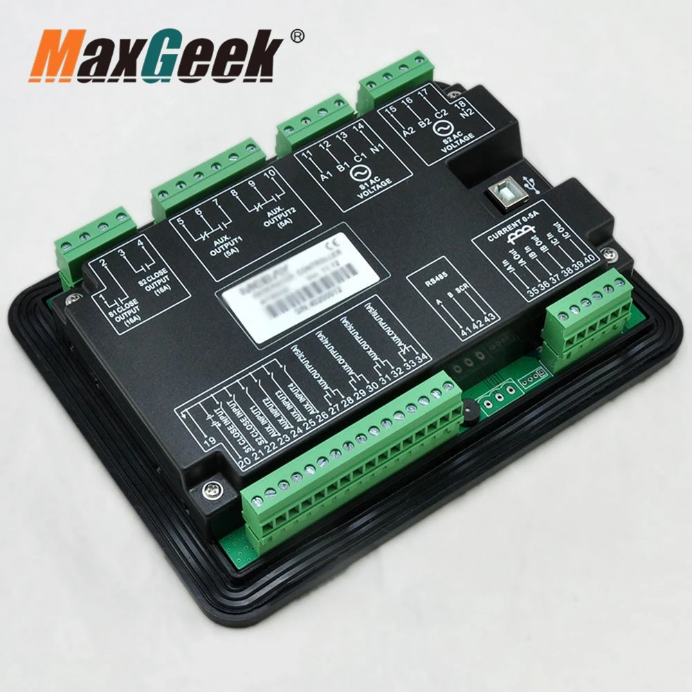 Maxgeek MEBAY ATS520I Automatic Transfer Switch Controller ATS Controller Supports Energy Measurement