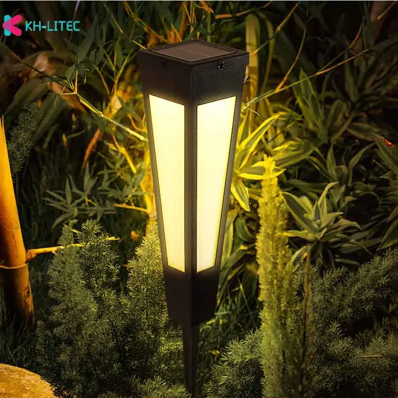 1/2/4PCS LED Solar Landscape Lights Outdoor IP65 Waterproof Solar Light Warm Light Solar Garden Spotlight for Yard Lawn Walkway