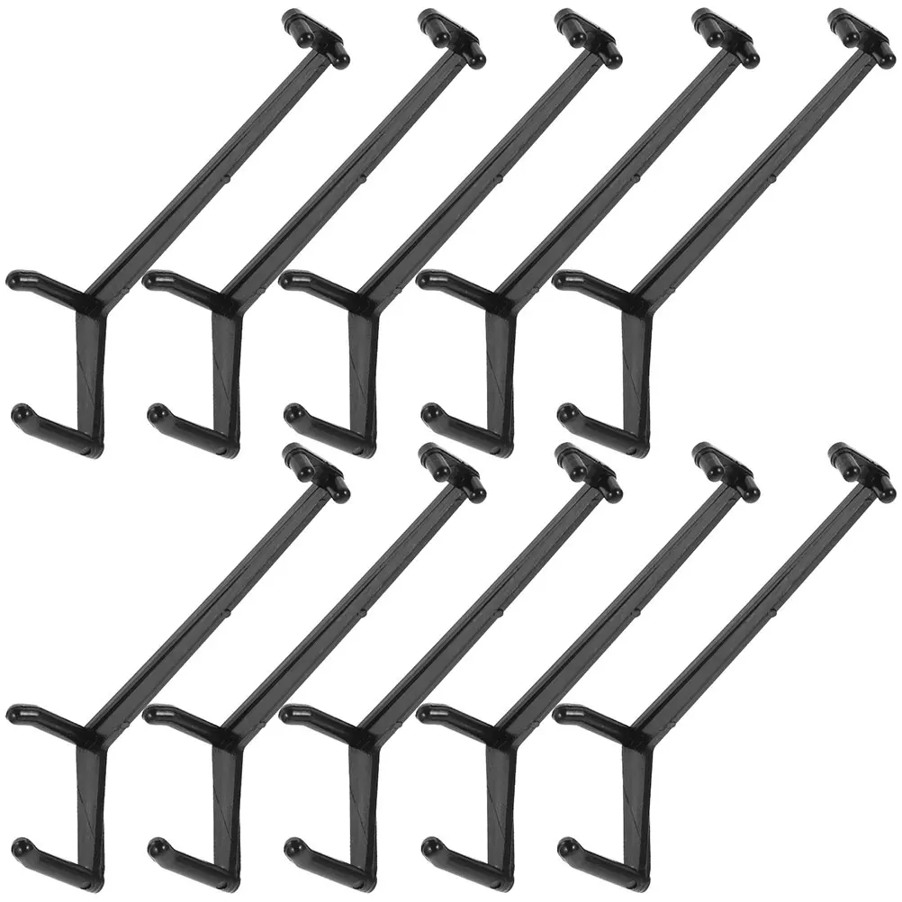 

30pcs Fruit Tree Branch Bender Shaping Tools Durable PE Material Plant Training Clips For Gardening Black Color