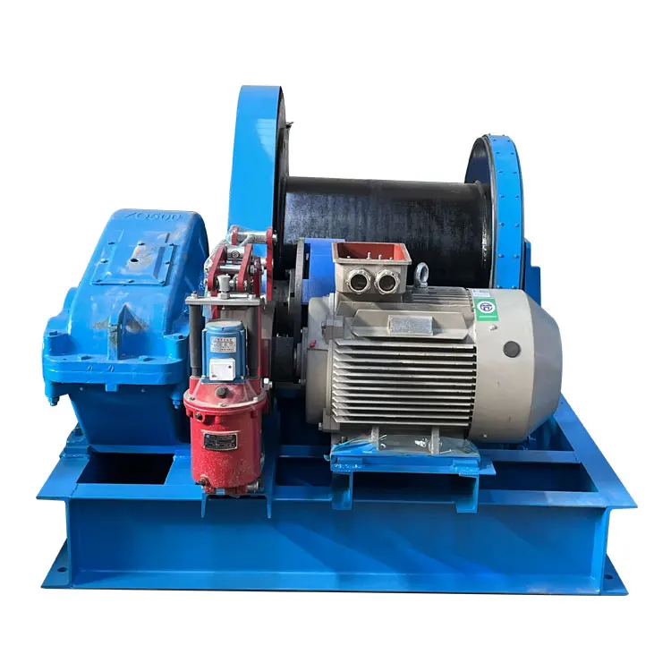 discount price high speed electric double drum rope pulling winch