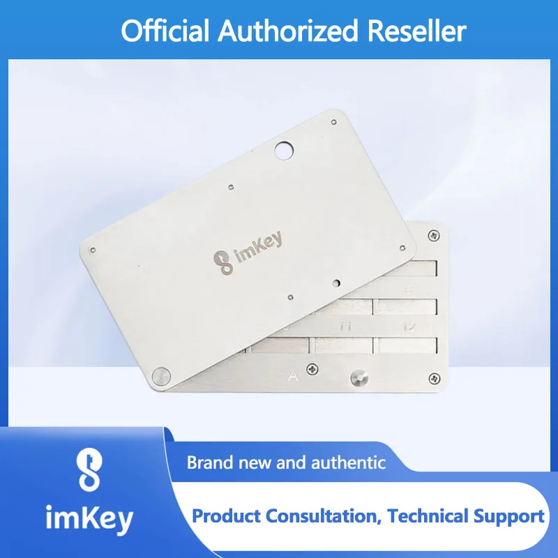 ImKey-s1 Mnemonic Seed Phrase Metal Plate Backup Saver 24 Word Crypto Assets Recovery Phrase Storage Kit