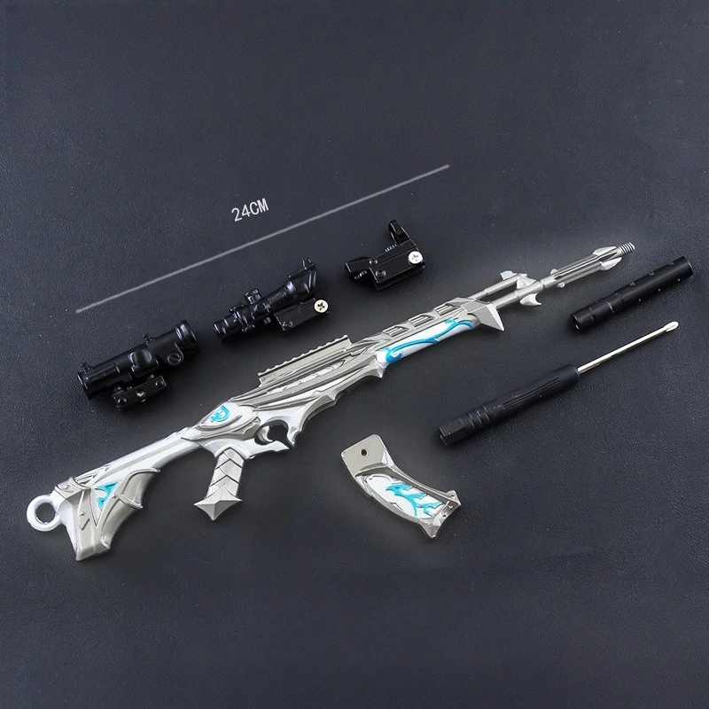 13cm VALORANT Assembled Gun Model Metal  Prop Collection Toy Game Peripheral Anime Cartoon Kawaii Collection Birthday Gifts