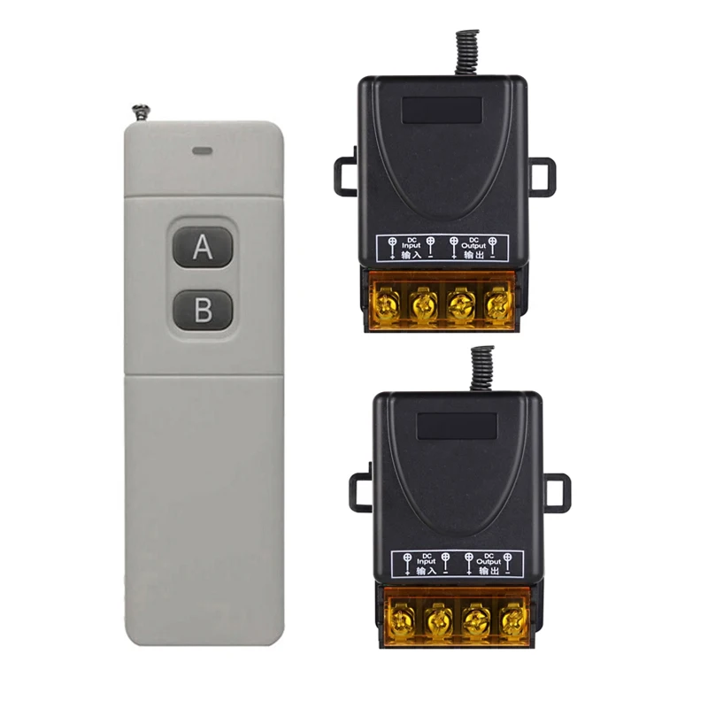 universal  RF  DC12V 24V 30A relay   1CH wireless remote control switch For  door/Light/LED/motor  transmitter & receiver 433mhz