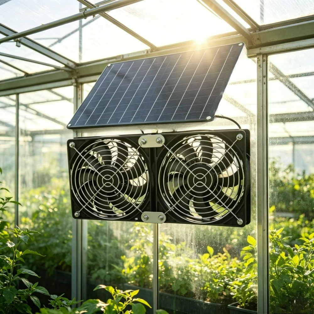 solar-panel-powered-dual-cooling-fan-15w-ipx7-waterproof-ventilation-kit-for-dog-house-chicken-coop-greenhouse-stable-outdoor