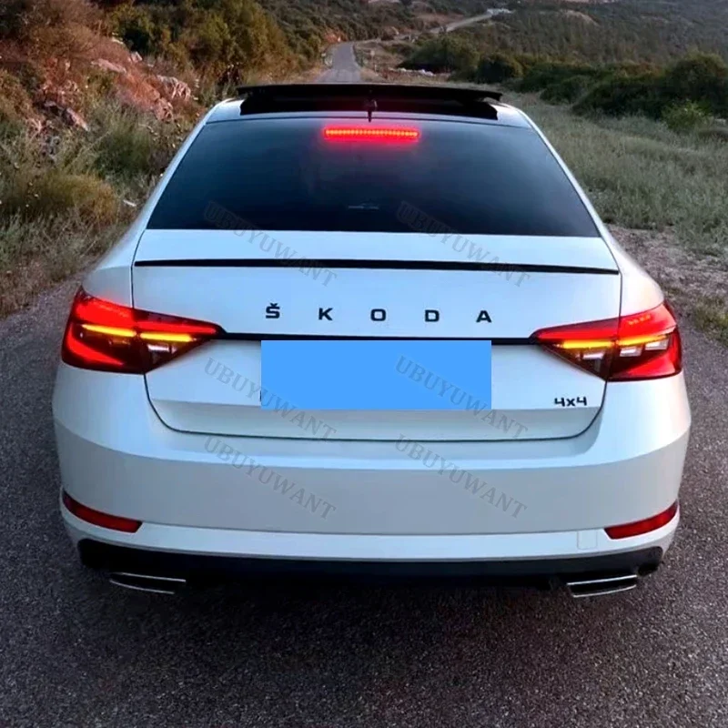 Auto Accessories For Skoda Superb 2015-2019 Custom Parts Trunk Lip Spoiler HighKick Rear Wing Body Kits Factory Outlet