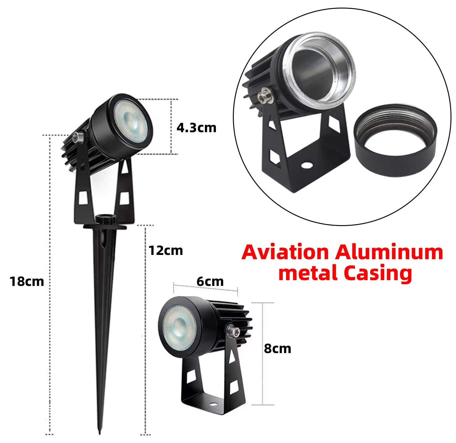 Aluminum alloy Led Garden Lights Lawn Lamp Low Voltage Landscape Lighting Waterproof Outdoor Lamp Garden Decoration Lighting