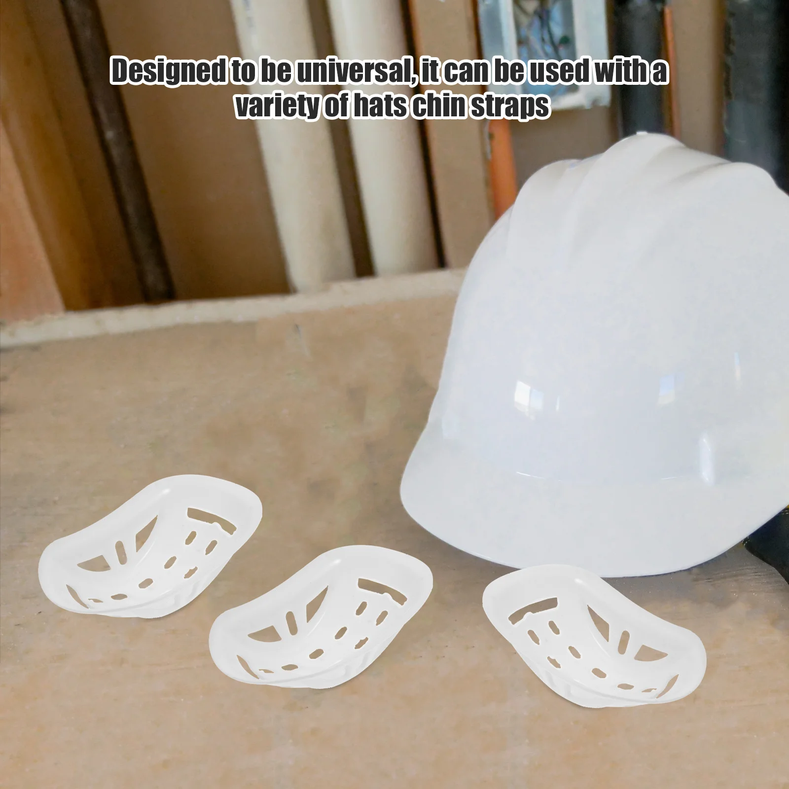 40 Pcs Hard Hat Accessories Chin Strap Pads Attachment Protector Cups Protective Chain Cushions