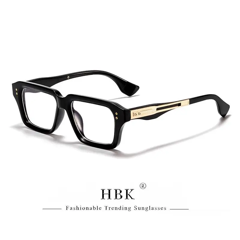 HBK Vintage Herren-Brillengestelle Marken-Brillen mit Einzigartigem Bügel-Design Luxuriöse Brillengestelle für Damen Anti-Blaulicht Lesebrillen – Detail 17