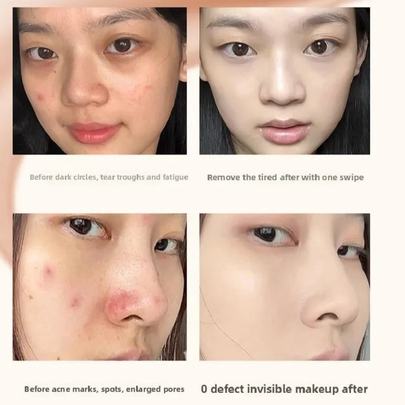 

Matte Velvet Non-smudging Natural Moisturizing Eraser Foundation Concealer Stick High Coverage Concealer Stick With Brush