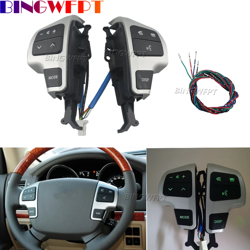 

High-quality Steering Wheel Button For Land Cruiser 200 2008-2011 Telephone Volume Adjust Multimedia Control Switch With Wire
