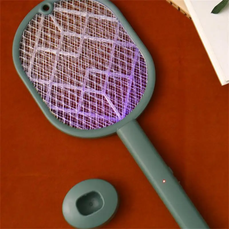 

In 1 Mosquito Racket USB Rechargeable Fly Zapper Swatter with Purple Lamp Seduction Trap Summer Night Baby Sleep Tools