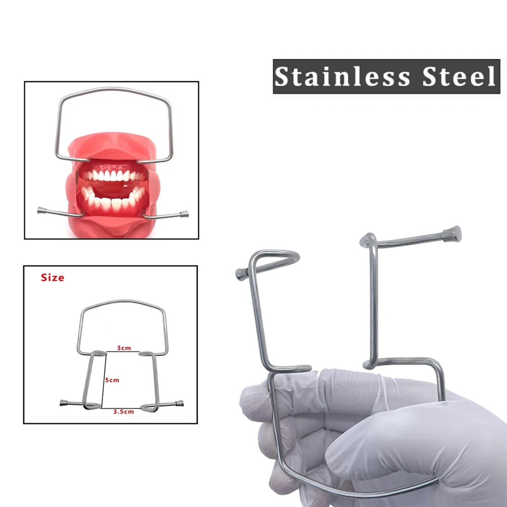 

Stainless Steel Dental Lip and Cheek Retractor for Intraoral Access Mouth Opener for Dental Procedures