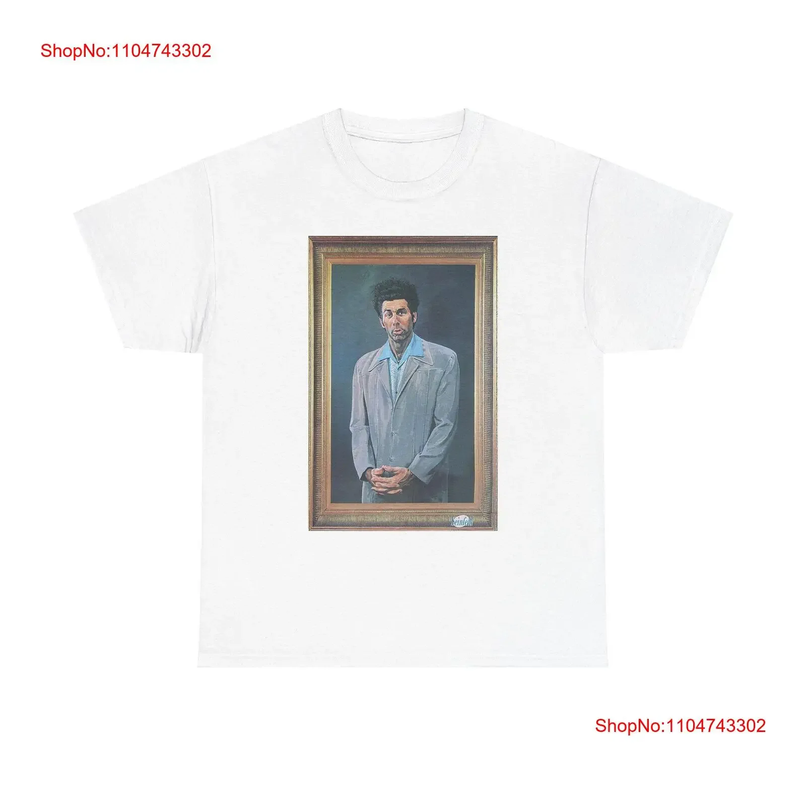kramer Painting T Shirt Vintage Seinfeld Retro Heavy Cotton vintage Washed homme Casual Soft Slightly fashion graphic