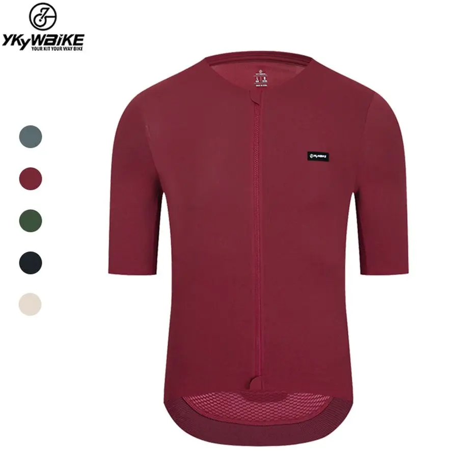 

YKYWBIKE Cycling Jersey Summer Short Sleeve MTB Bike Shirts Short Sleeve YKK zipper Coldback Fabric UPF 50+ Bicycle Clothing