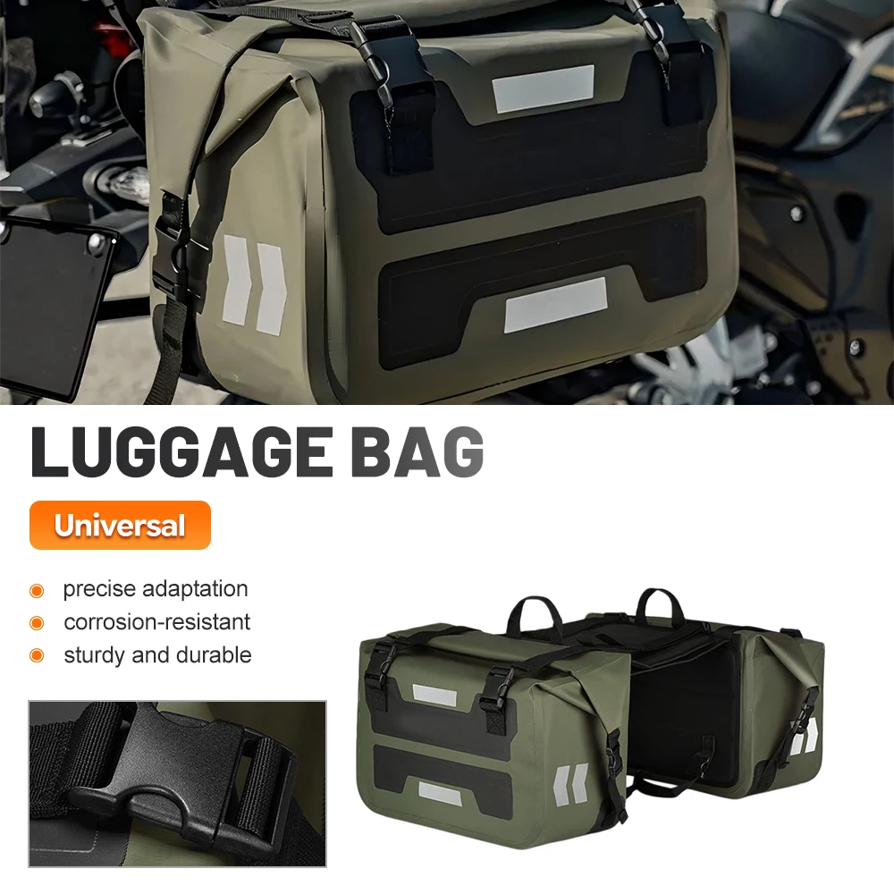 Waterproof Motorcycle Rear Seat Tail Bag Helmet Luggage Hanging Backpack Long Distance Touring Rider Gear