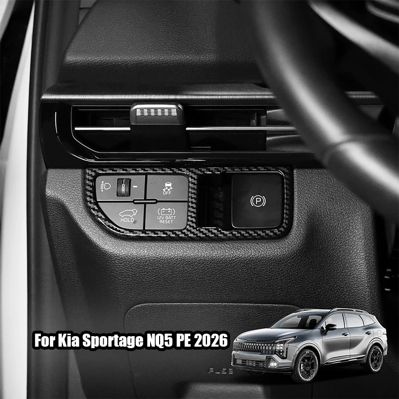 

For Kia Sportage NQ5 PE 2026 Automotive interior headlight switch adjustment panel decorative frame ABS material