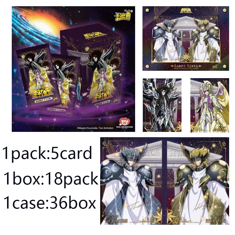Wholesale Genuine Saint Seiya kayou Cloth Awakening Wave 2 Hades Chapter Booster Packs Anime Rare Collectible Trading Cards