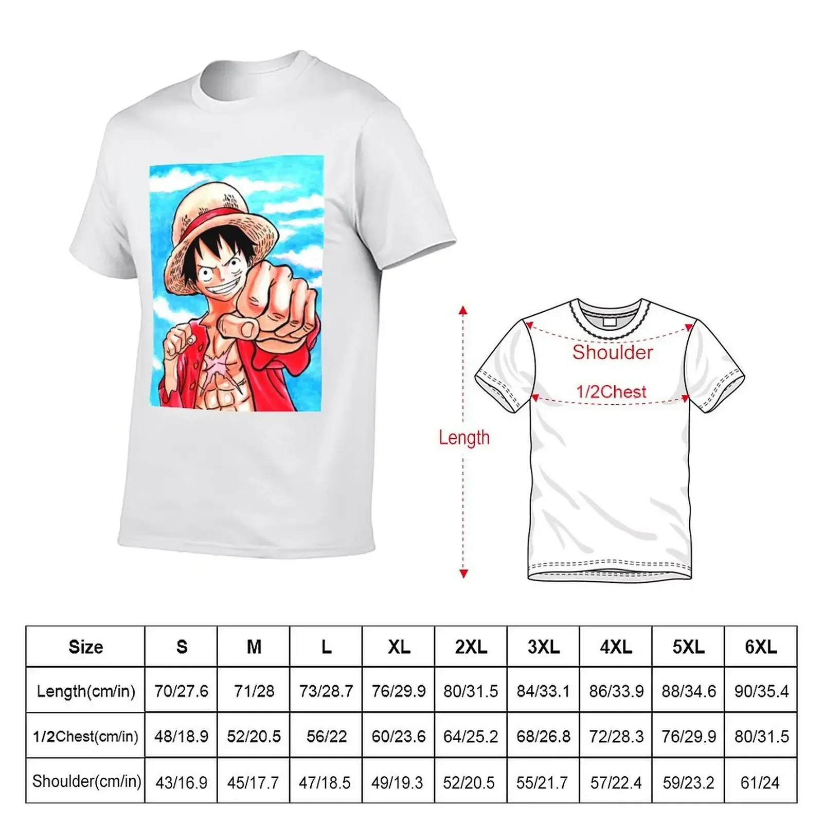 L-u-f-f-y T-Shirt summer tops shirts graphic vintage clothes oversizeds men graphic t shirts