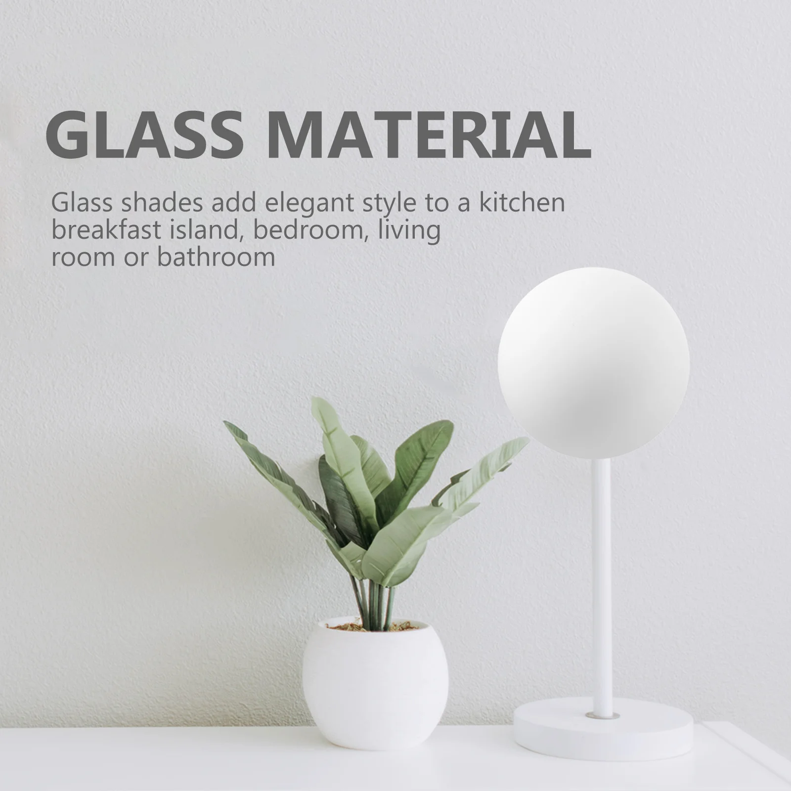

Lamp Shade Glass Globe G9 18cm Transparent Modern Lampshade Light Cover for Home Table Desk Floor Light Fixtures Replacement