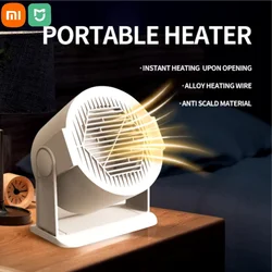 Xiaomi Mijia riscaldatore ad angolo rotante portatile risparmio energetico risparmio energetico riscaldamento rapido riscaldatore da tavolo silenzioso con protezione multipla