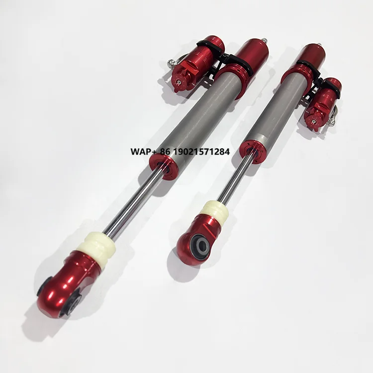 Tour Shanhaiguan T1 Red  2-Inch Lift Shock Absorbers Front Rear 2.0-Inch Diameter Tubes 12-Level Adjustable Compression