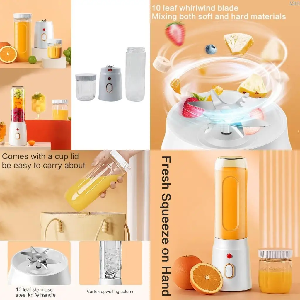 

A2UE 450 мл портативных блендеров CUP CUP Electric Dececer Blenders Портативные блендеры Миксеры фруктовые соковыжималки для и