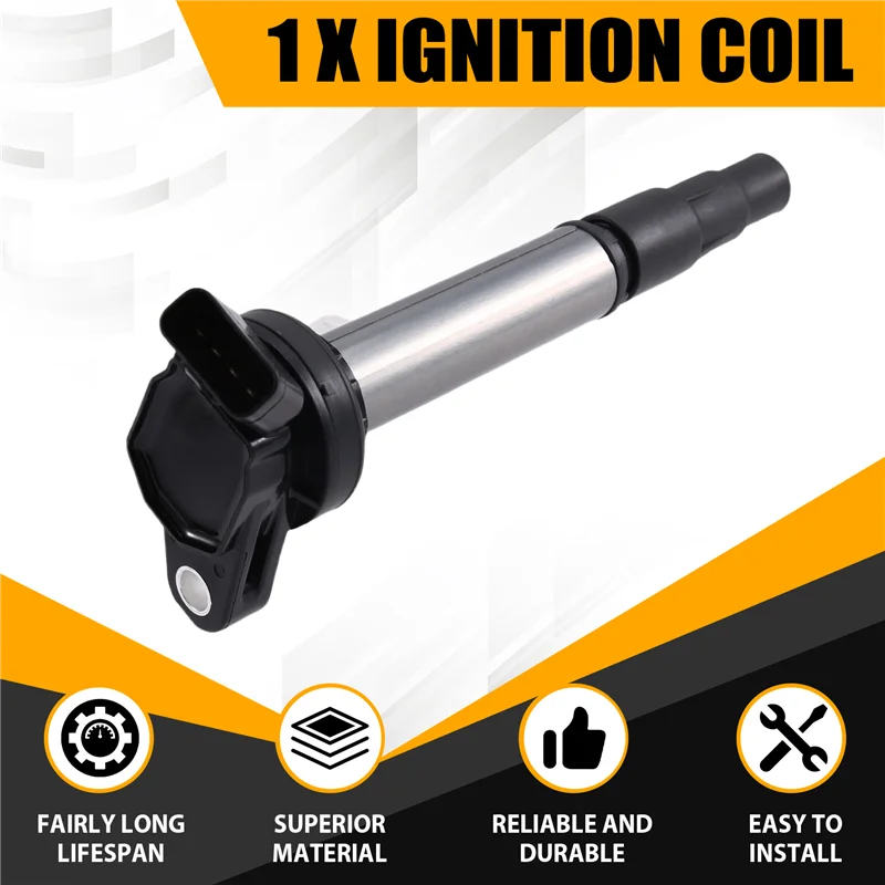 

4Pcs Ignition Coils For Toyota Matrix Corolla Prius Lexus Ct200h Scion Pontiac 2009-2017 UF596 9091902252 9091902258